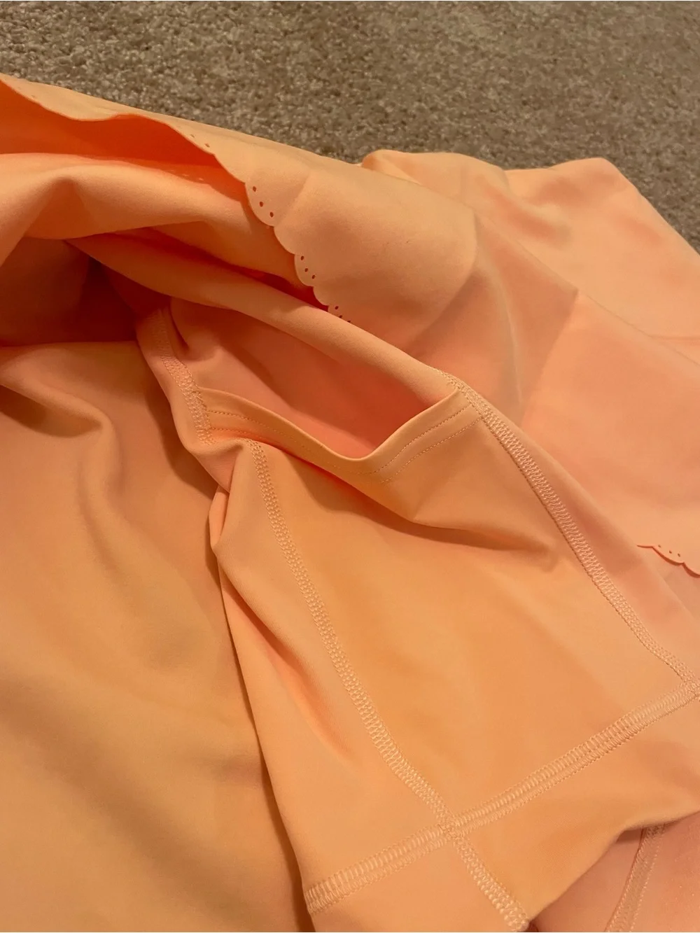 Lululemon Scallop-Hem High-Rise Tennis Skirt in Rock Melon color